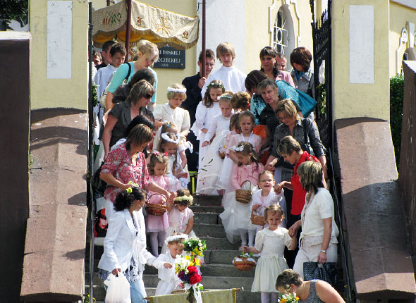 Procesja z Najświętszym Sakramentem w uroczystość Bożego Ciała
