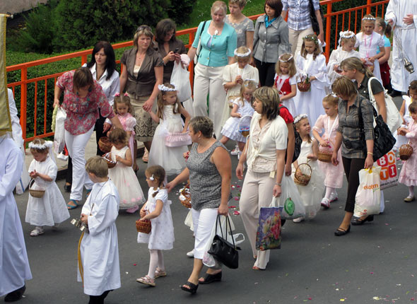 Procesja z Najświętszym Sakramentem w uroczystość Bożego Ciała